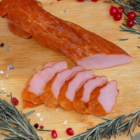muschiulet de porc afumat lemn de fag